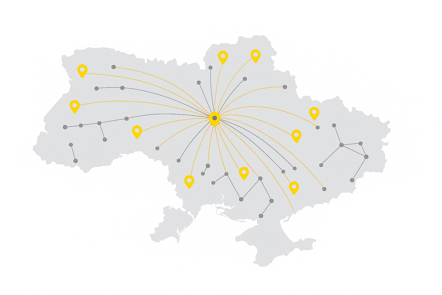 Карта маршрутів України